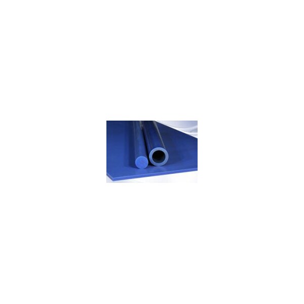 Professional Plastics Cast MC901 Nylon Tube Blue, 7.000 ID X 9.000 OD